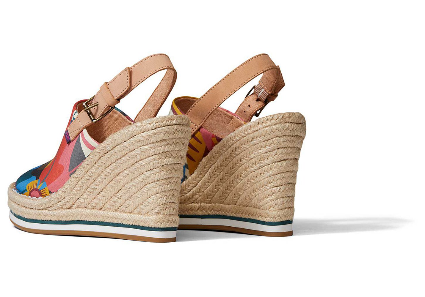 Toms Wedge Damskie Kolorowe - Monica Heel Curation Made With Liberty Fabric - 57LPUWYJK